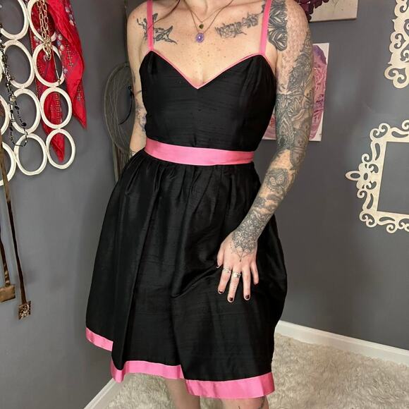 Vintage Molly B Black Cocktail Dress - Picture 1 of 8